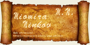 Miomira Ninkov vizit kartica